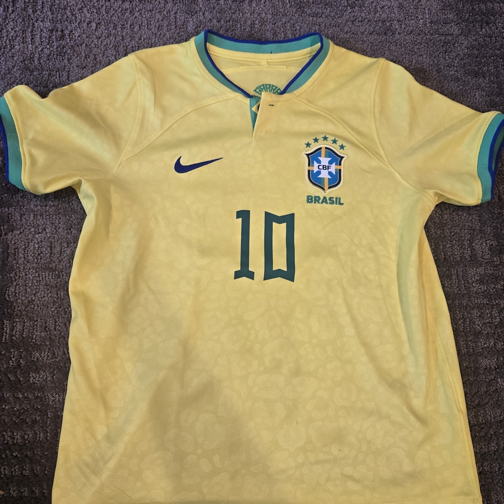 2022 Brazil National Team Soccer Jersey - #10 Neymar